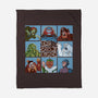 Spooky Bunch-None-Fleece-Blanket-Skullpy