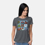 Spooky Bunch-Womens-Basic-Tee-Skullpy