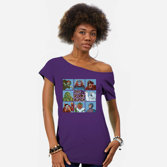 Spooky Bunch-Womens-Off Shoulder-Tee-Skullpy