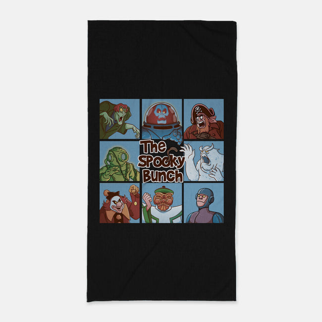 Spooky Bunch-None-Beach-Towel-Skullpy