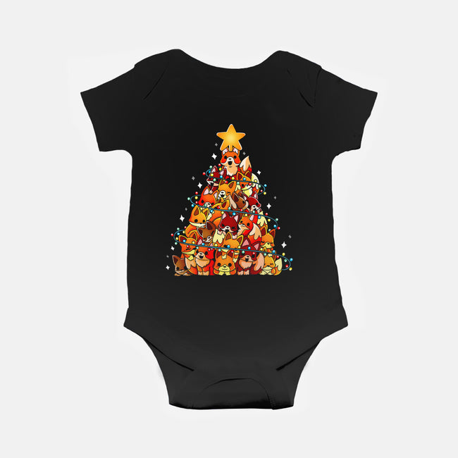 Foxes Tree-Baby-Basic-Onesie-Vallina84