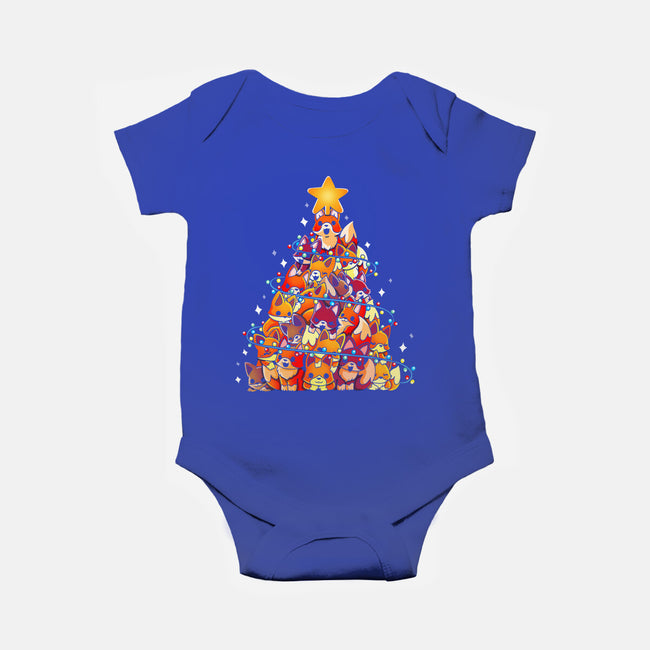 Foxes Tree-Baby-Basic-Onesie-Vallina84