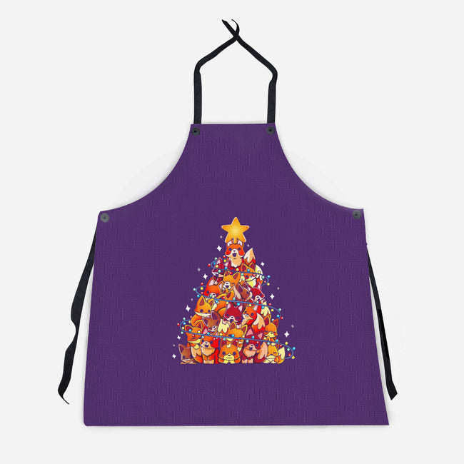 Foxes Tree-Unisex-Kitchen-Apron-Vallina84