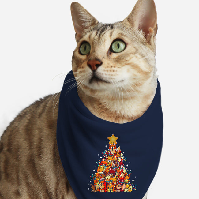 Foxes Tree-Cat-Bandana-Pet Collar-Vallina84