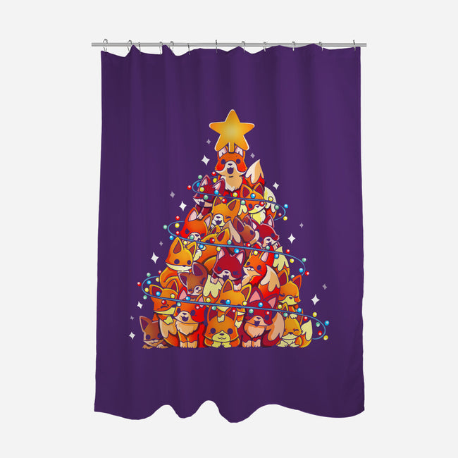 Foxes Tree-None-Polyester-Shower Curtain-Vallina84