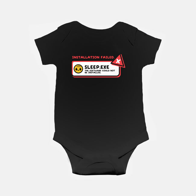 Installation Sleep Failed-Baby-Basic-Onesie-NemiMakeit