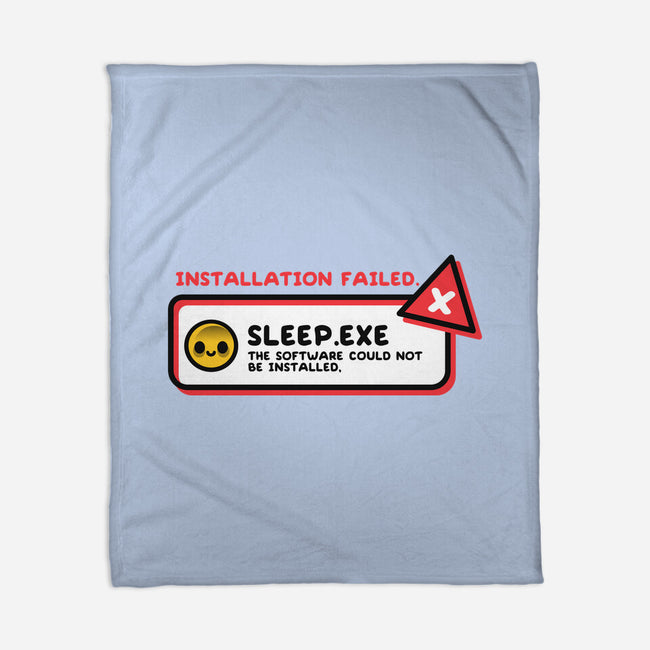 Installation Sleep Failed-None-Fleece-Blanket-NemiMakeit