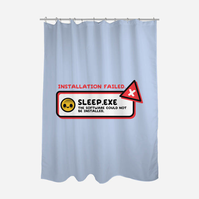 Installation Sleep Failed-None-Polyester-Shower Curtain-NemiMakeit