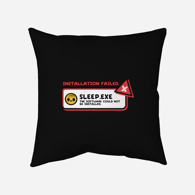 Installation Sleep Failed-None-Removable Cover-Throw Pillow-NemiMakeit