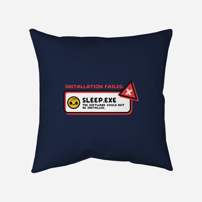 Installation Sleep Failed-None-Removable Cover-Throw Pillow-NemiMakeit