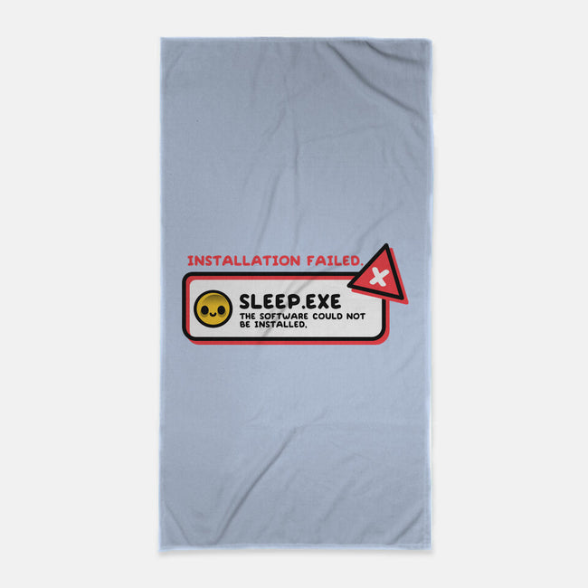 Installation Sleep Failed-None-Beach-Towel-NemiMakeit