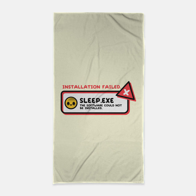 Installation Sleep Failed-None-Beach-Towel-NemiMakeit