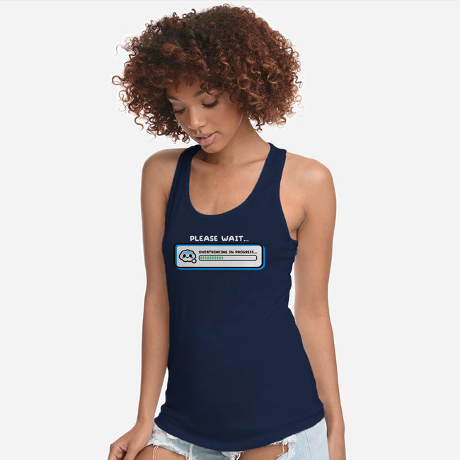 Overthinking In Progress-Womens-Racerback-Tank-NemiMakeit