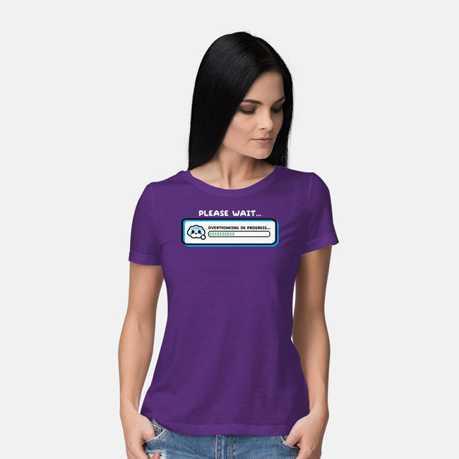 Overthinking In Progress-Womens-Basic-Tee-NemiMakeit