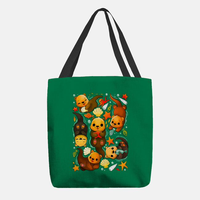 Otters-None-Basic Tote-Bag-Vallina84