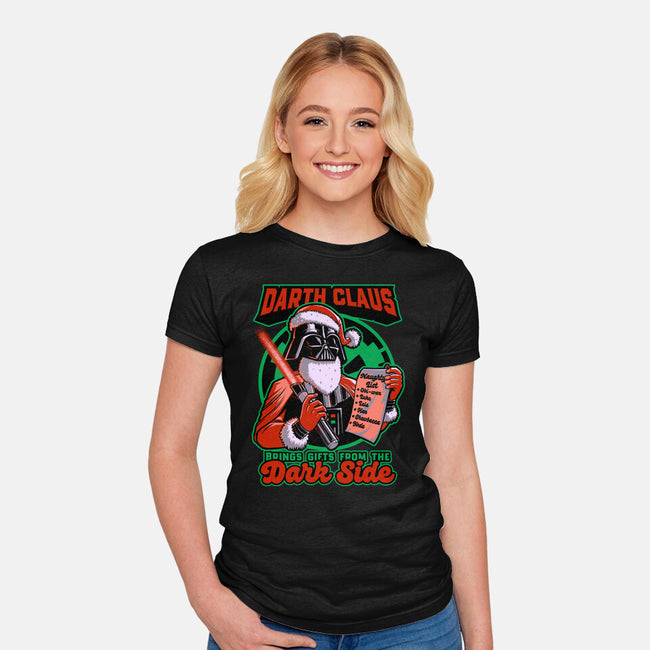 Dark Lord Christmas-Womens-Fitted-Tee-Studio Mootant