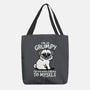 Grumpy Dog-None-Basic Tote-Bag-NemiMakeit