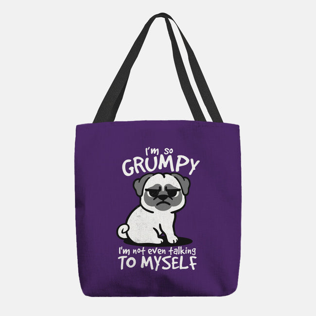 Grumpy Dog-None-Basic Tote-Bag-NemiMakeit