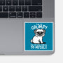 Grumpy Dog-None-Glossy-Sticker-NemiMakeit