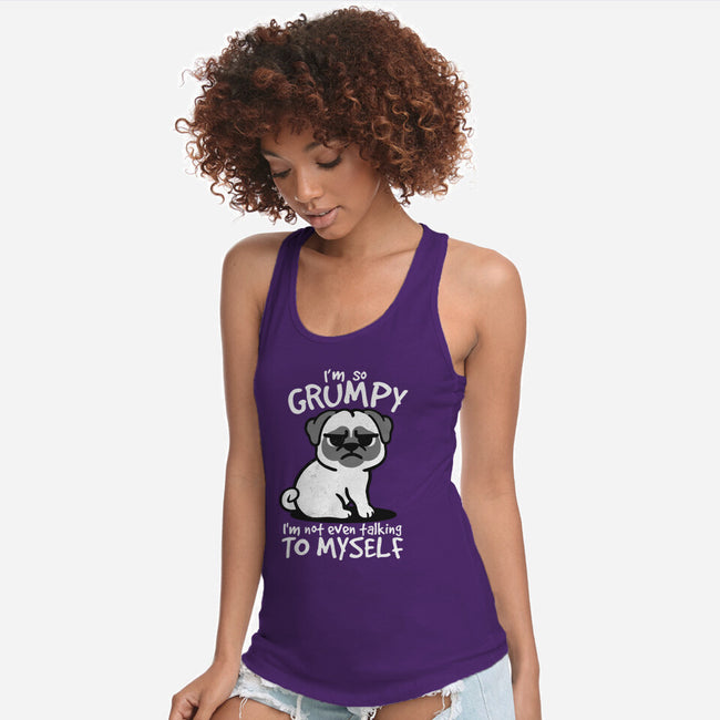 Grumpy Dog-Womens-Racerback-Tank-NemiMakeit