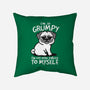 Grumpy Dog-None-Removable Cover-Throw Pillow-NemiMakeit