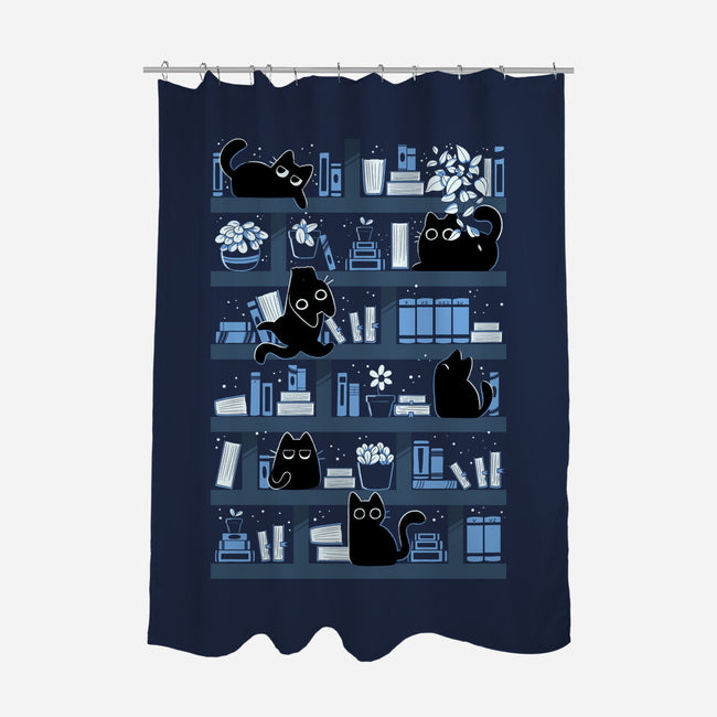 Purrfect Library-None-Polyester-Shower Curtain-tobefonseca