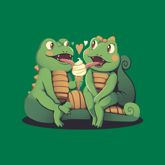 Gecko Love Ice Cream-Mens-Basic-Tee-tobefonseca