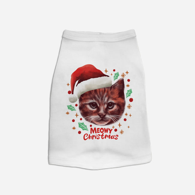 Wish You A Meowy Christmas-Cat-Basic-Pet Tank-dandingeroz