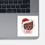 Wish You A Meowy Christmas-None-Glossy-Sticker-dandingeroz