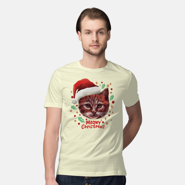 Wish You A Meowy Christmas-Mens-Premium-Tee-dandingeroz