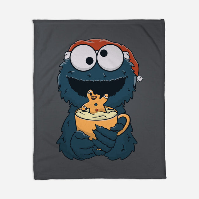 Gingerbread Monster-None-Fleece-Blanket-Claudia