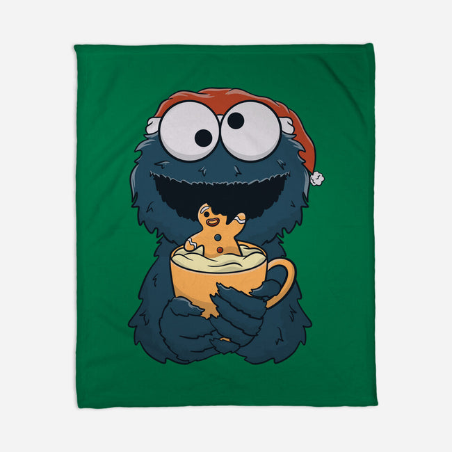 Gingerbread Monster-None-Fleece-Blanket-Claudia