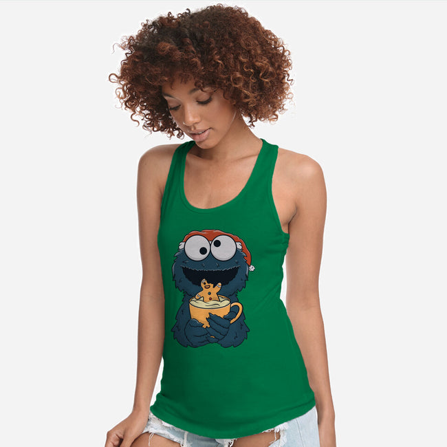 Gingerbread Monster-Womens-Racerback-Tank-Claudia