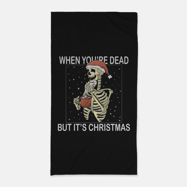 But It's Xmas-None-Beach-Towel-Claudia