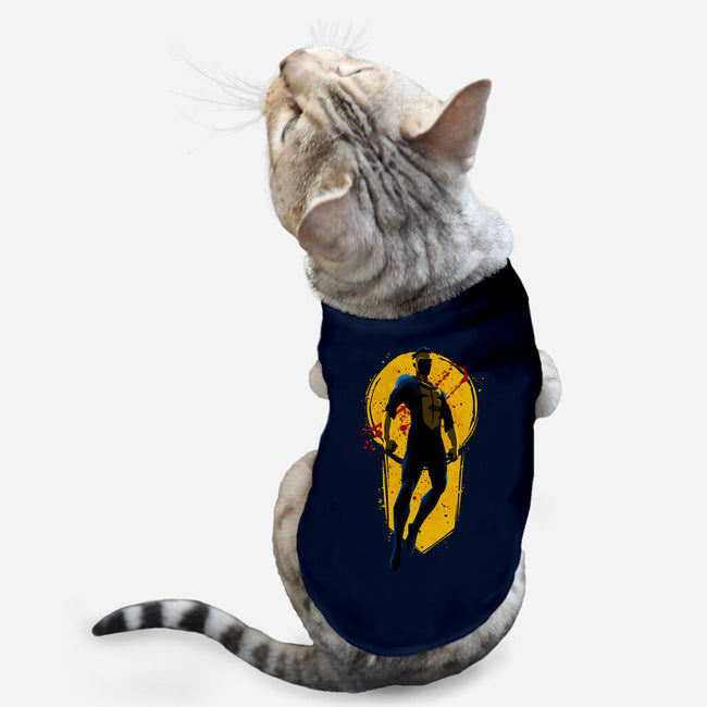 Teenage Hero-Cat-Basic-Pet Tank-teesgeex