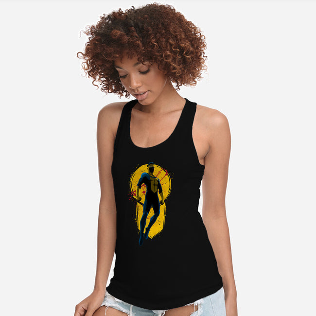 Teenage Hero-Womens-Racerback-Tank-teesgeex