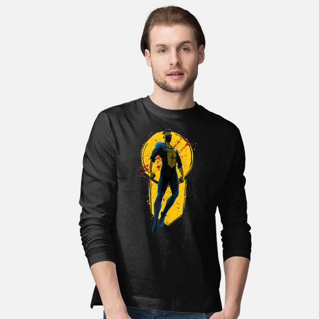 Teenage Hero-Mens-Long Sleeved-Tee-teesgeex