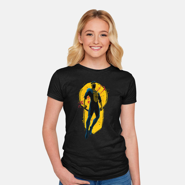 Teenage Hero-Womens-Fitted-Tee-teesgeex