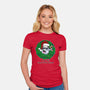 Christmas Queen-Womens-Fitted-Tee-Alexhefe