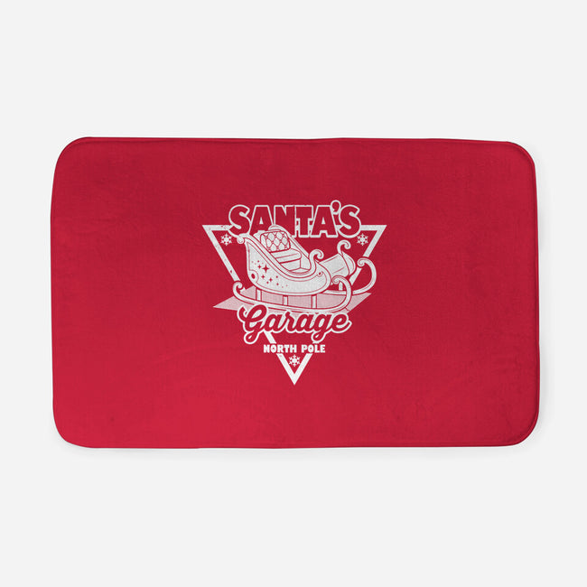 Santa's Garage-None-Memory Foam-Bath Mat-Boggs Nicolas