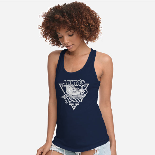 Santa's Garage-Womens-Racerback-Tank-Boggs Nicolas