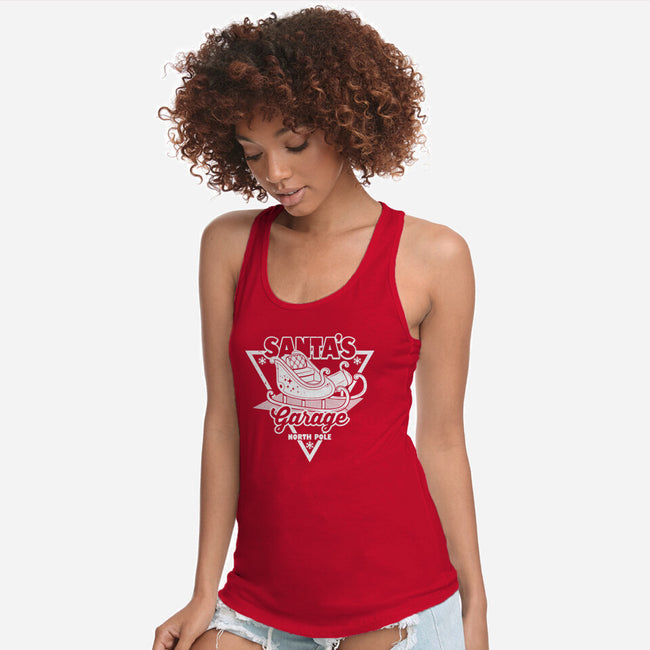 Santa's Garage-Womens-Racerback-Tank-Boggs Nicolas