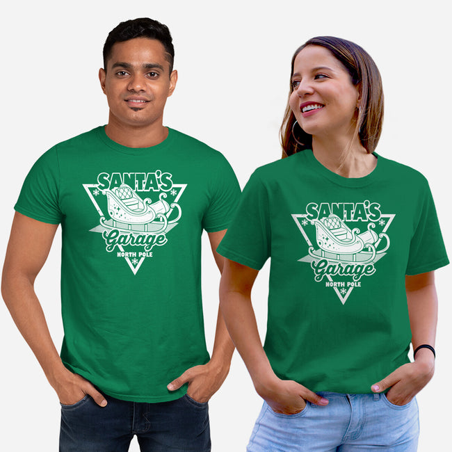 Santa's Garage-Unisex-Basic-Tee-Boggs Nicolas