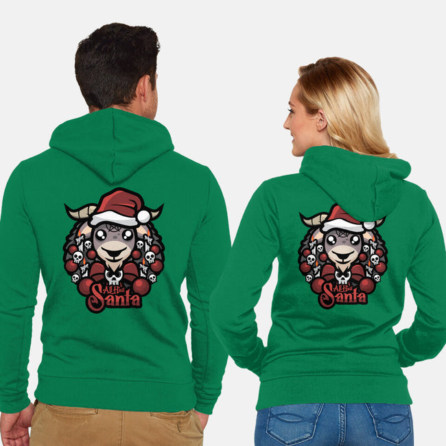 All Hail Santa-Unisex-Zip-Up-Sweatshirt-jrberger