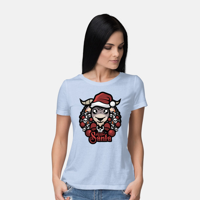 All Hail Santa-Womens-Basic-Tee-jrberger