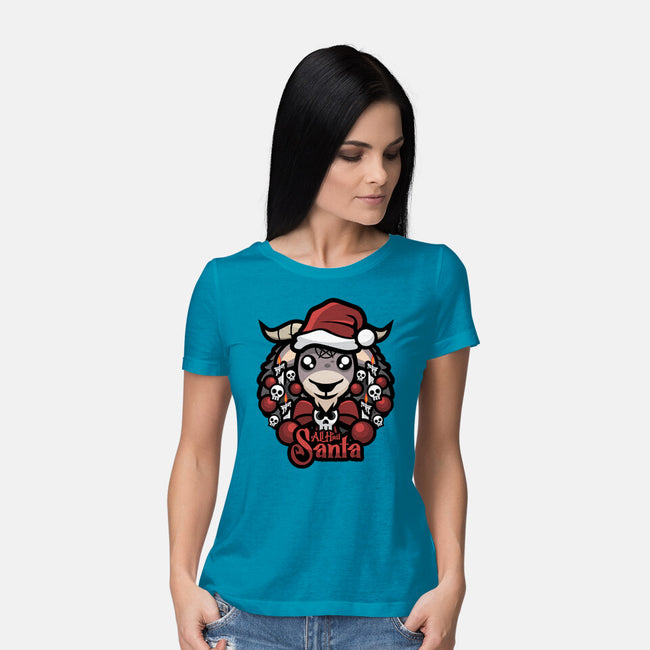 All Hail Santa-Womens-Basic-Tee-jrberger