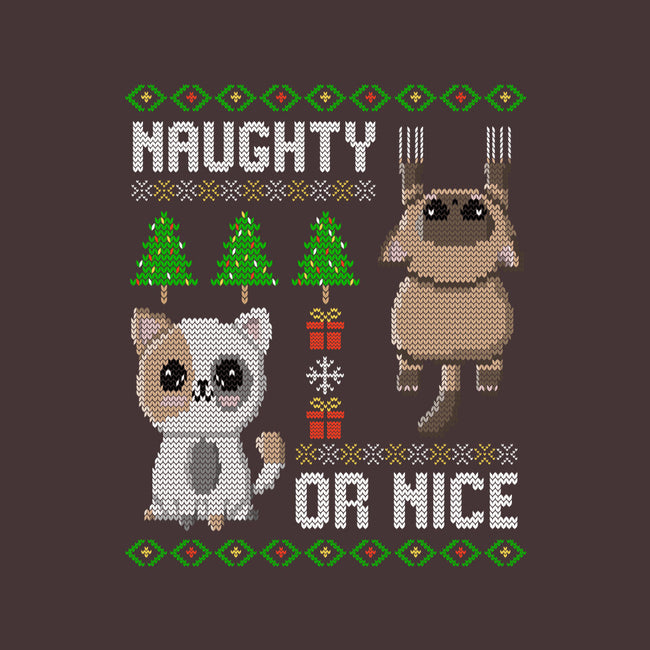 Naughty Or Nice Kittens-Womens-Basic-Tee-NMdesign