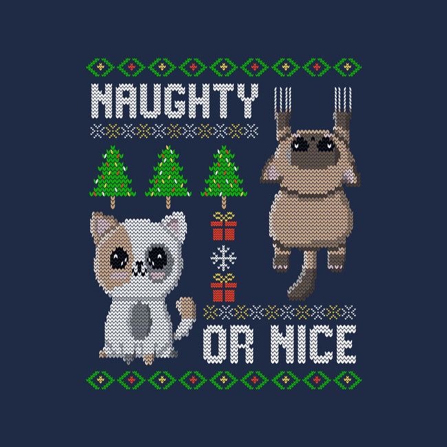 Naughty Or Nice Kittens-None-Glossy-Sticker-NMdesign