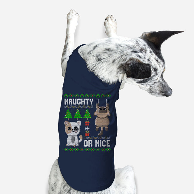 Naughty Or Nice Kittens-Dog-Basic-Pet Tank-NMdesign