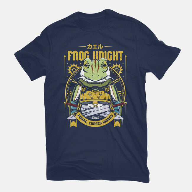 Glenn Frog Knight-Mens-Heavyweight-Tee-Alundrart